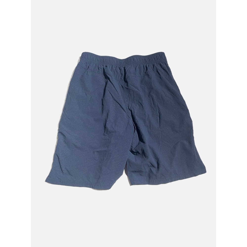Prince Athletic Shorts Kids Medium Blue Grid‎ Pattern Performance Activewear
